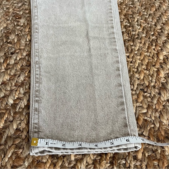 Vintage Lee Baggy Jeans 14P Tan High Rise 80’s 29in Waist Retro Mom Khaki Denim - Picture 9 of 12